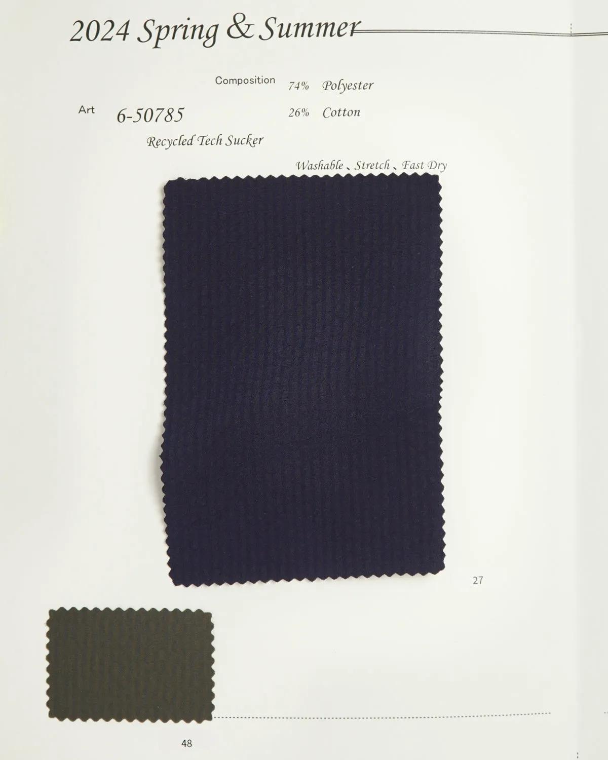 6-50785 [Top Pick] Quick Dry Recycled Tech Stretch Seersucker