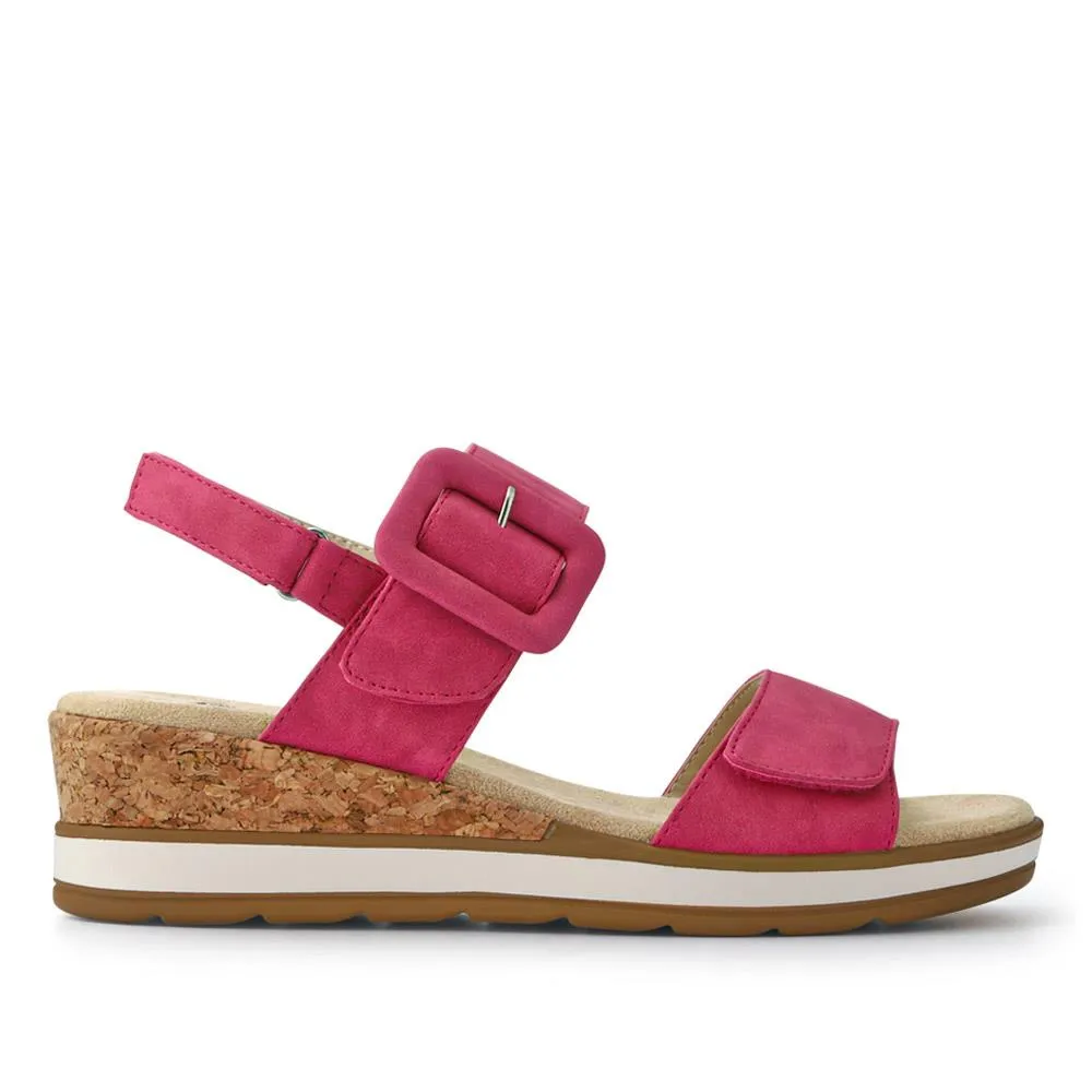 Adjustable Wedge-Heel Sandals - WBINS41052 / 327 110