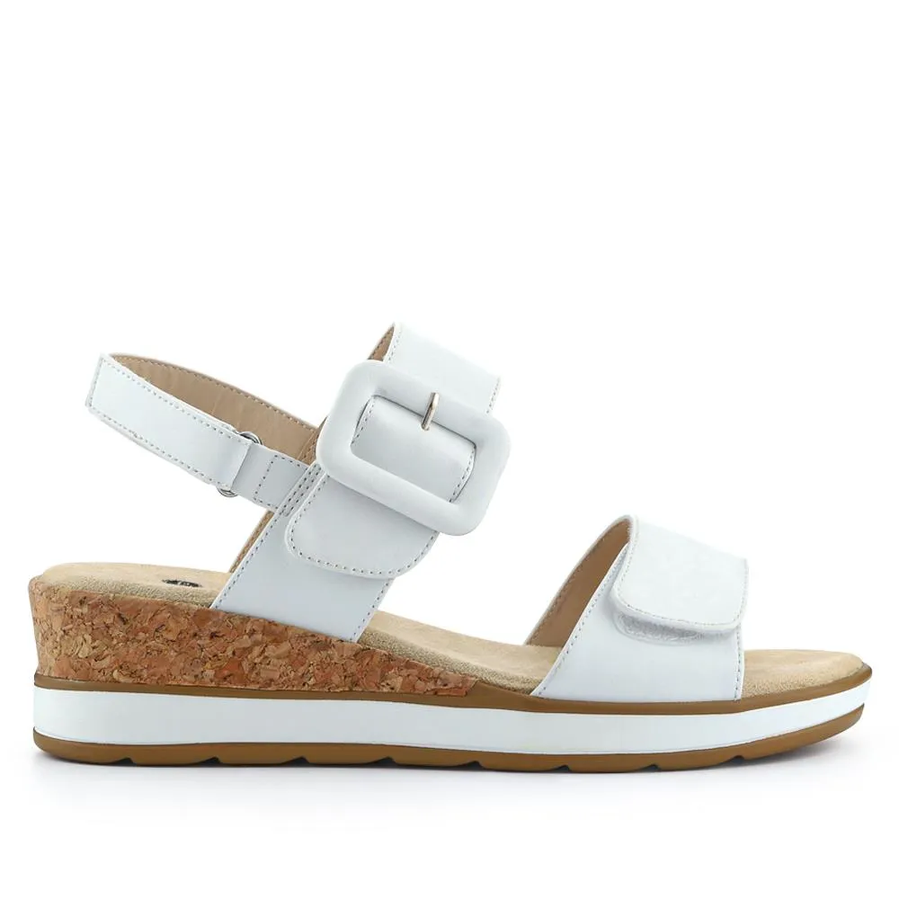 Adjustable Wedge-Heel Sandals - WBINS41052 / 327 110