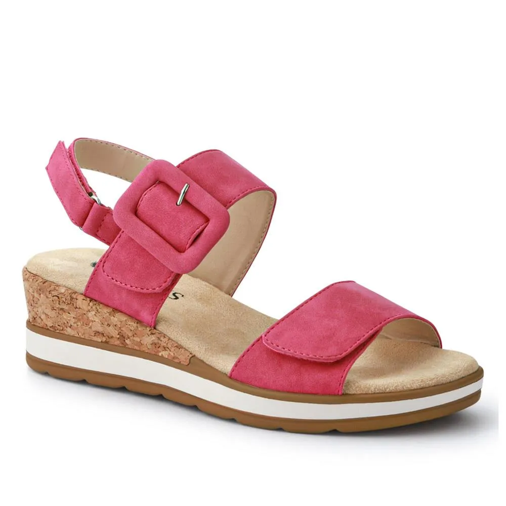 Adjustable Wedge-Heel Sandals - WBINS41052 / 327 110