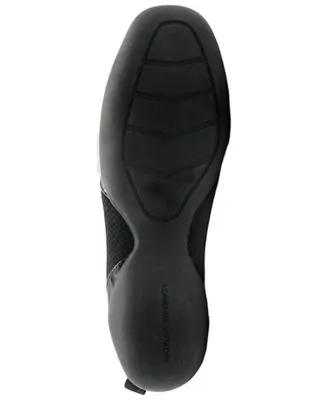 ADRIENNE VITTADINI SPORT Womens Black Stretch Gore Padded Ganesa Round Toe Flats Shoes M