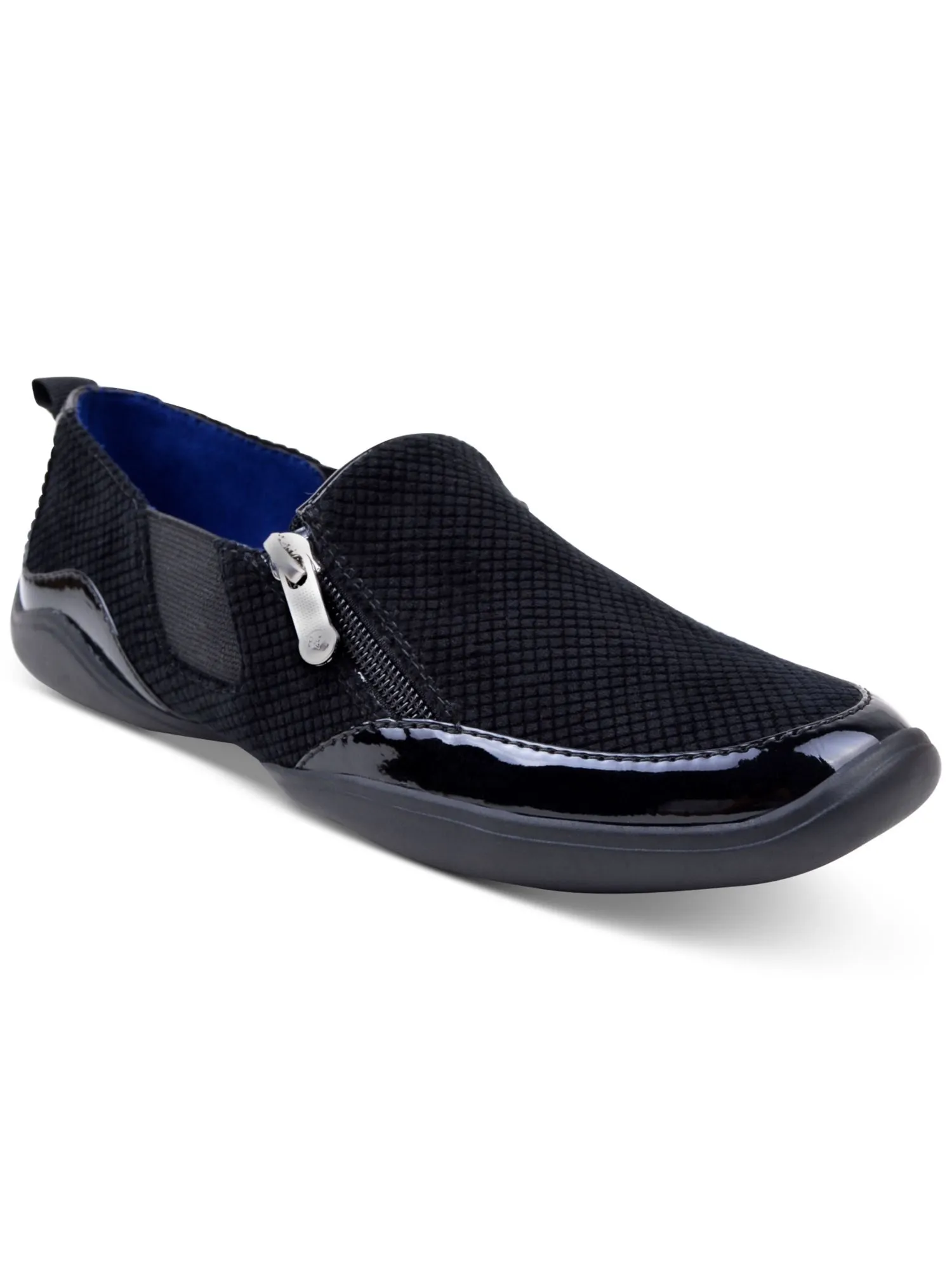 ADRIENNE VITTADINI SPORT Womens Black Stretch Gore Padded Ganesa Round Toe Flats Shoes M