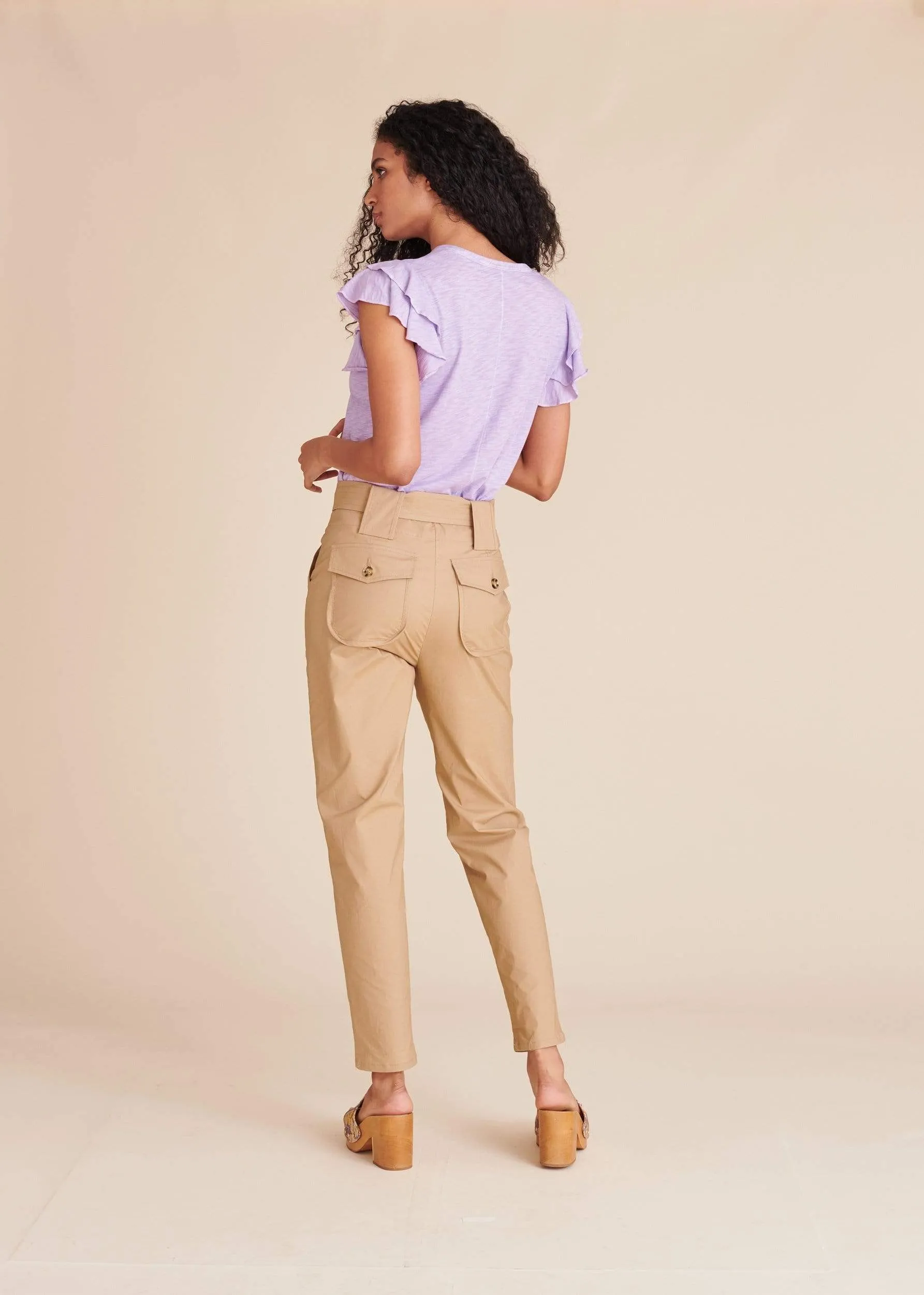 Akeela Ruffle Tee - Lavender