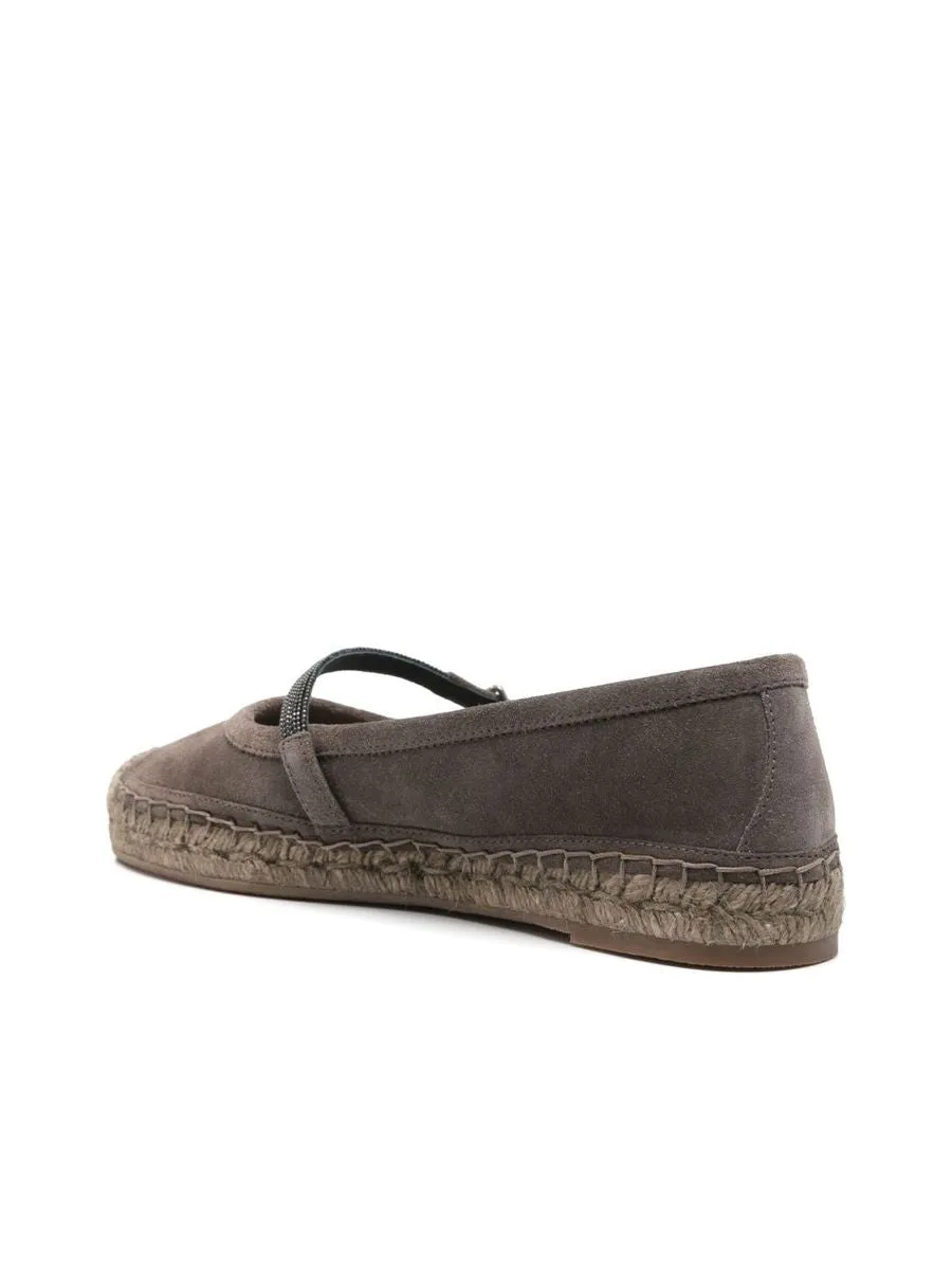 Almondtoe Jutesole Flat Shoes