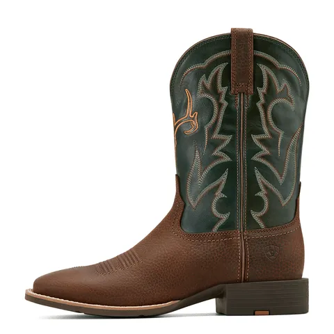 Ariat Men's 11" Brown Oily Rowdy Sports Outdoor Square Toe Cowboy Boots
