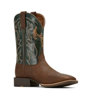 Ariat Men's 11" Brown Oily Rowdy Sports Outdoor Square Toe Cowboy Boots