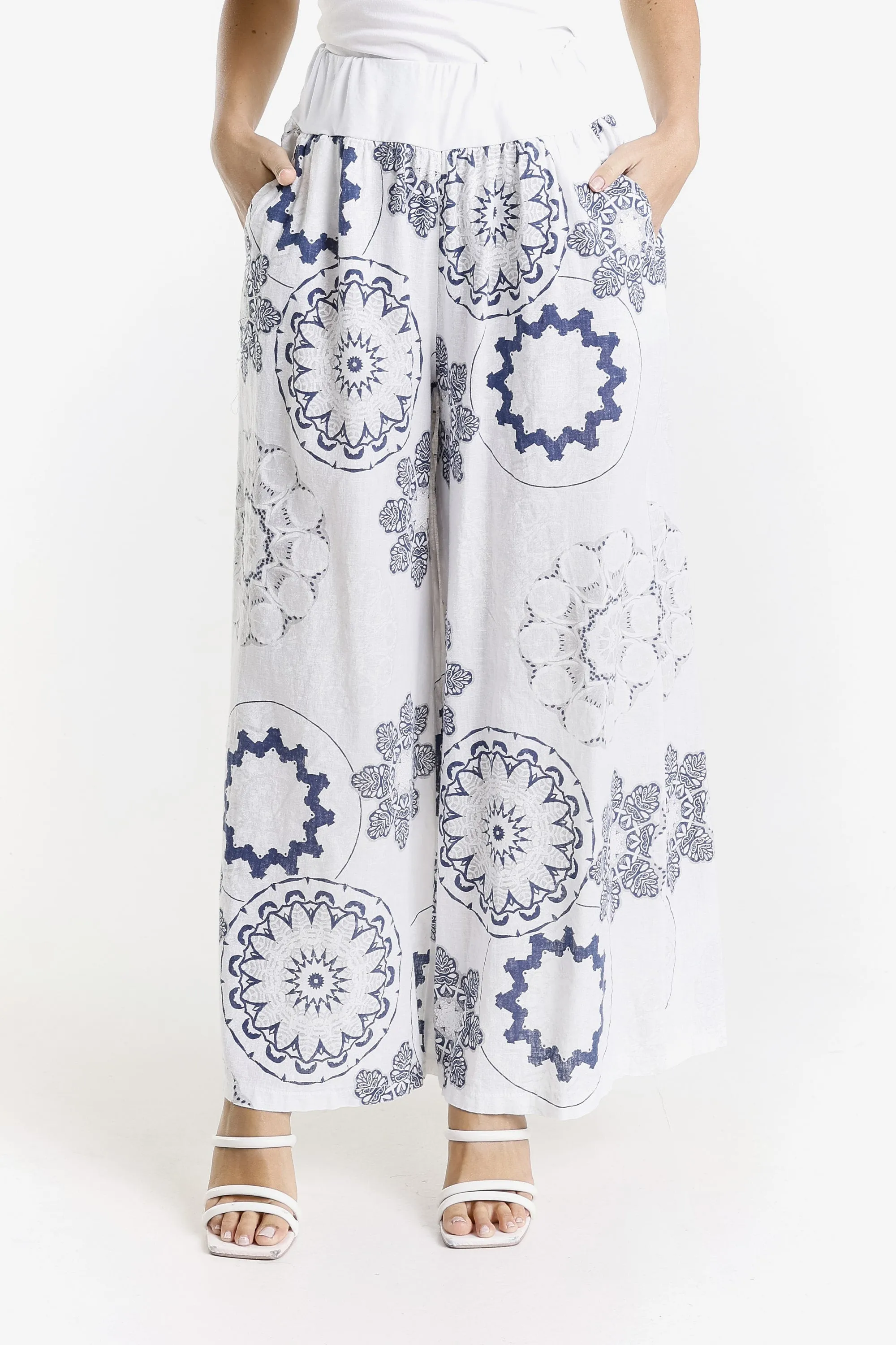 Athena Spiro Linen Blend Pant (PL713P)