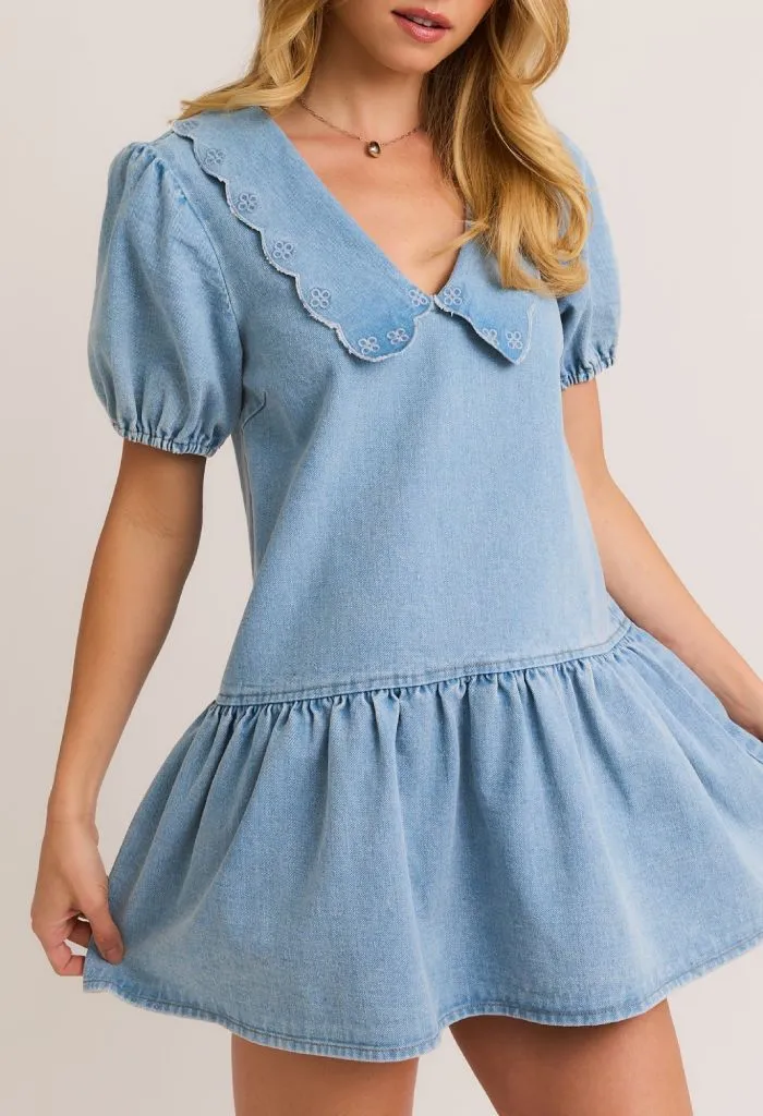 Audrey Denim Mini Dress