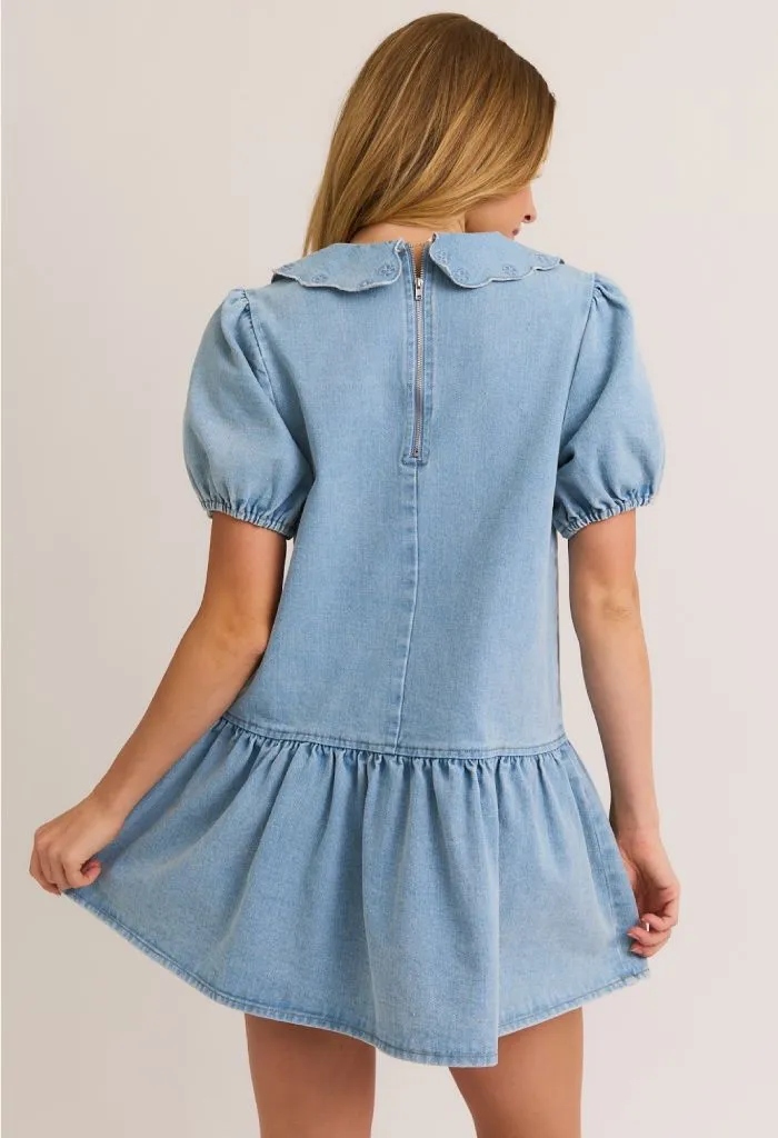 Audrey Denim Mini Dress