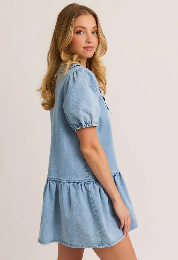 Audrey Denim Mini Dress