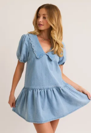 Audrey Denim Mini Dress