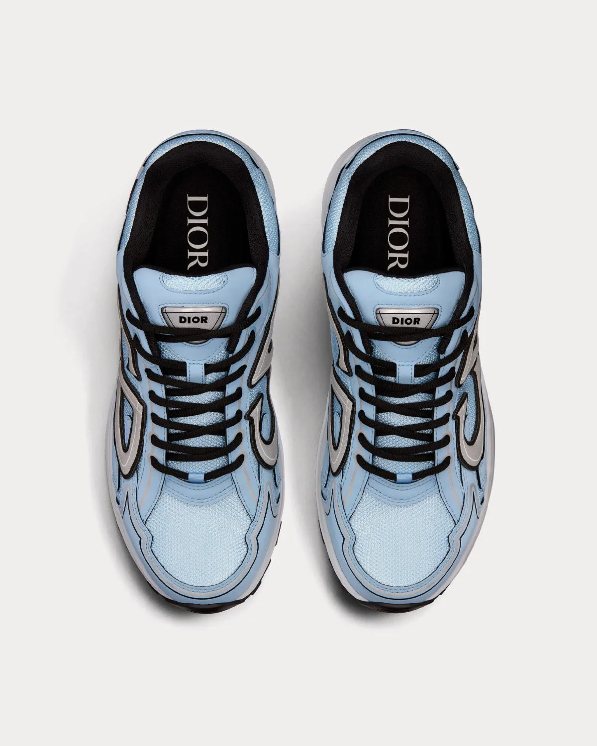 B30 Mesh & Technical Fabric Blue Low Top Sneakers