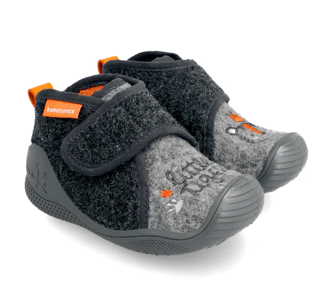BIOMECANICS Wool Slippers Grey Little Tiger