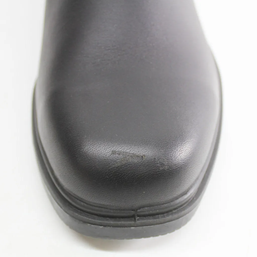 Blundstone 062 Stout Brown Unisex Leather Square-toe Ankle Slip-on Chelsea Boots - UK 8