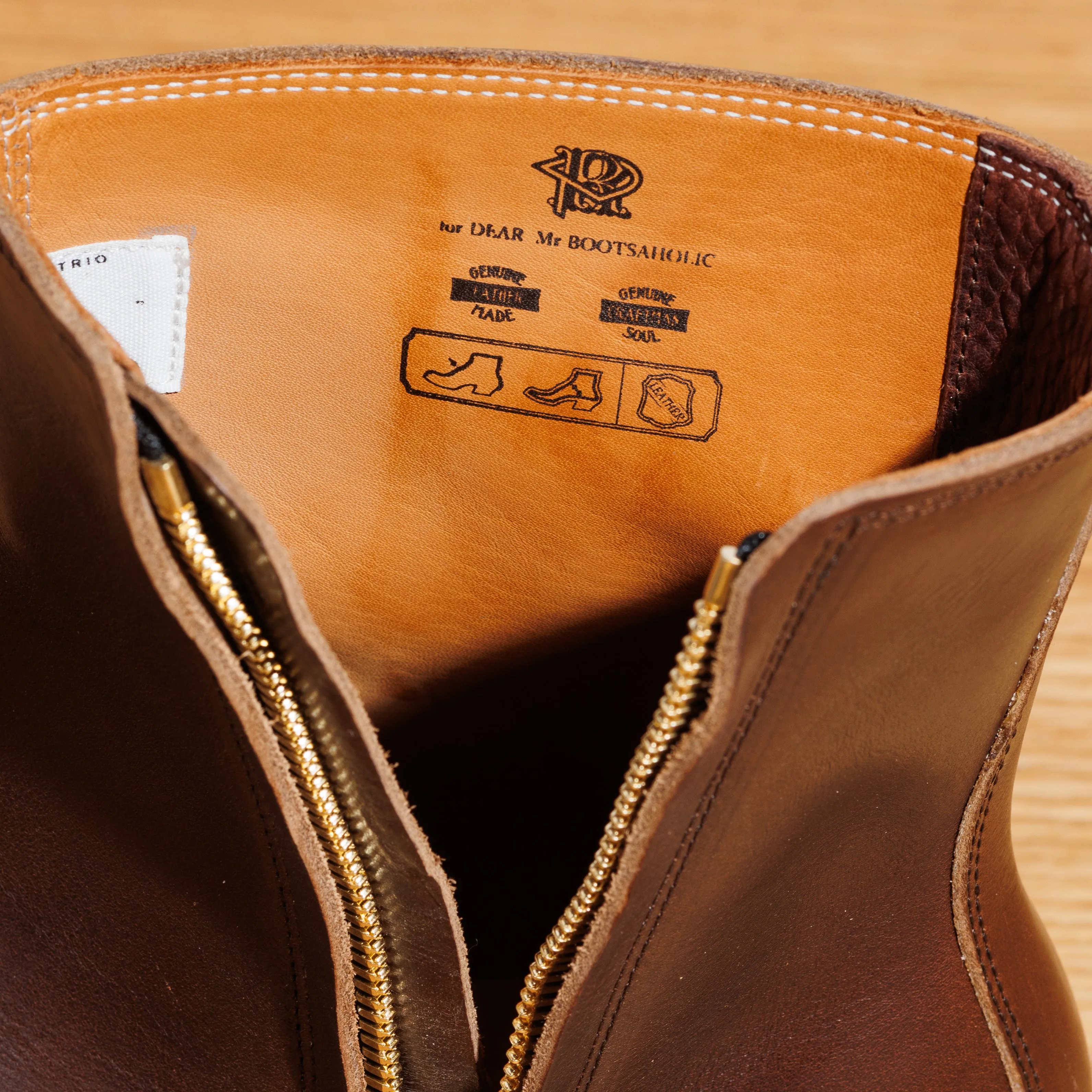 Casper Side Zip Boot - Brown Oil