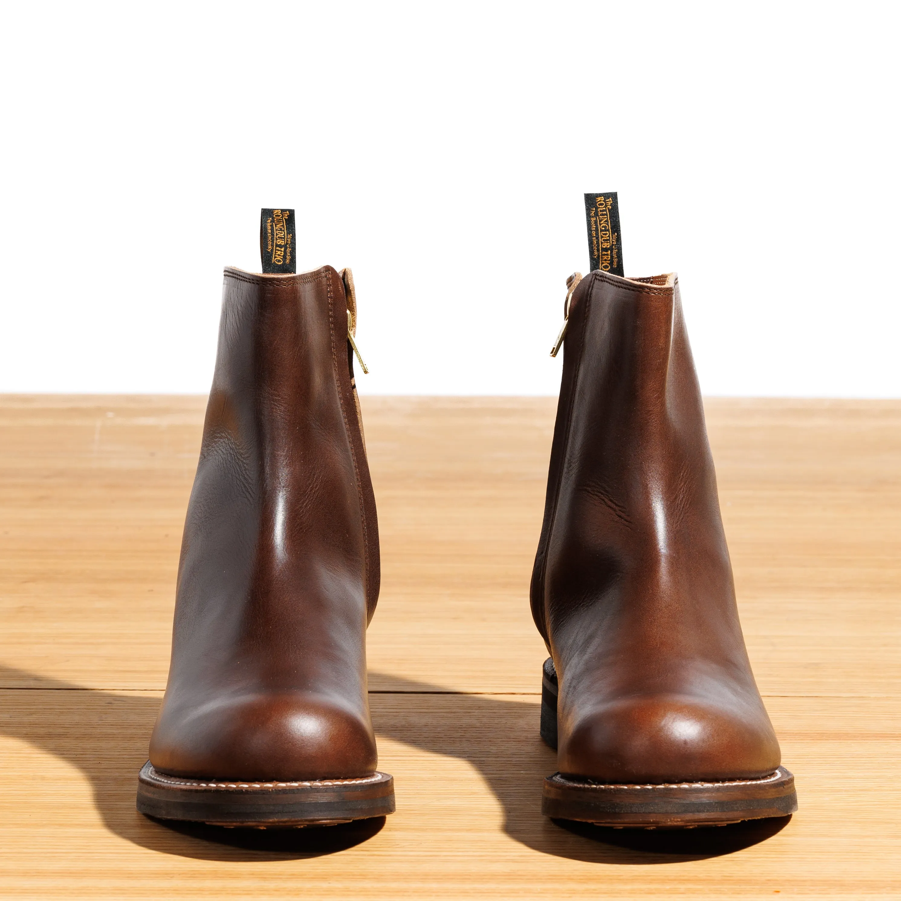 Casper Side Zip Boot - Brown Oil