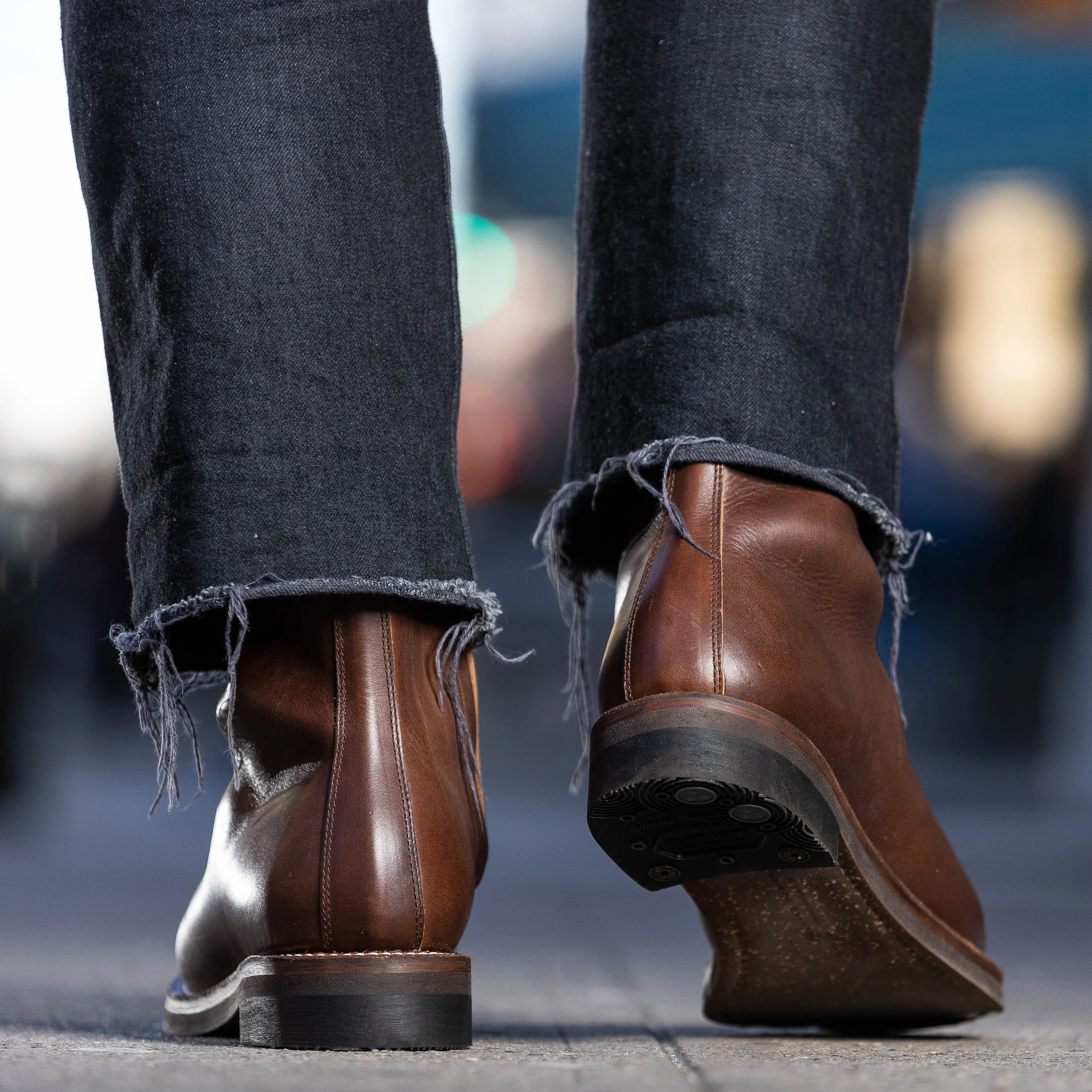 Casper Side Zip Boot - Brown Oil