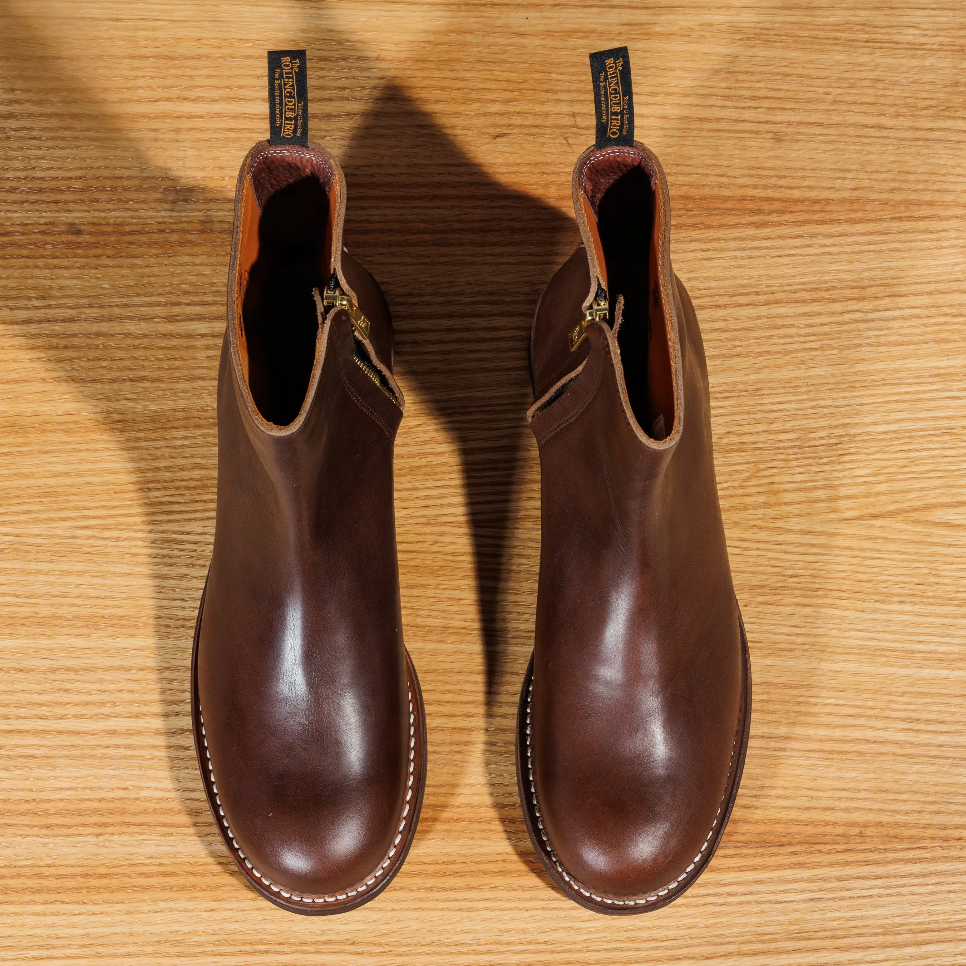 Casper Side Zip Boot - Brown Oil