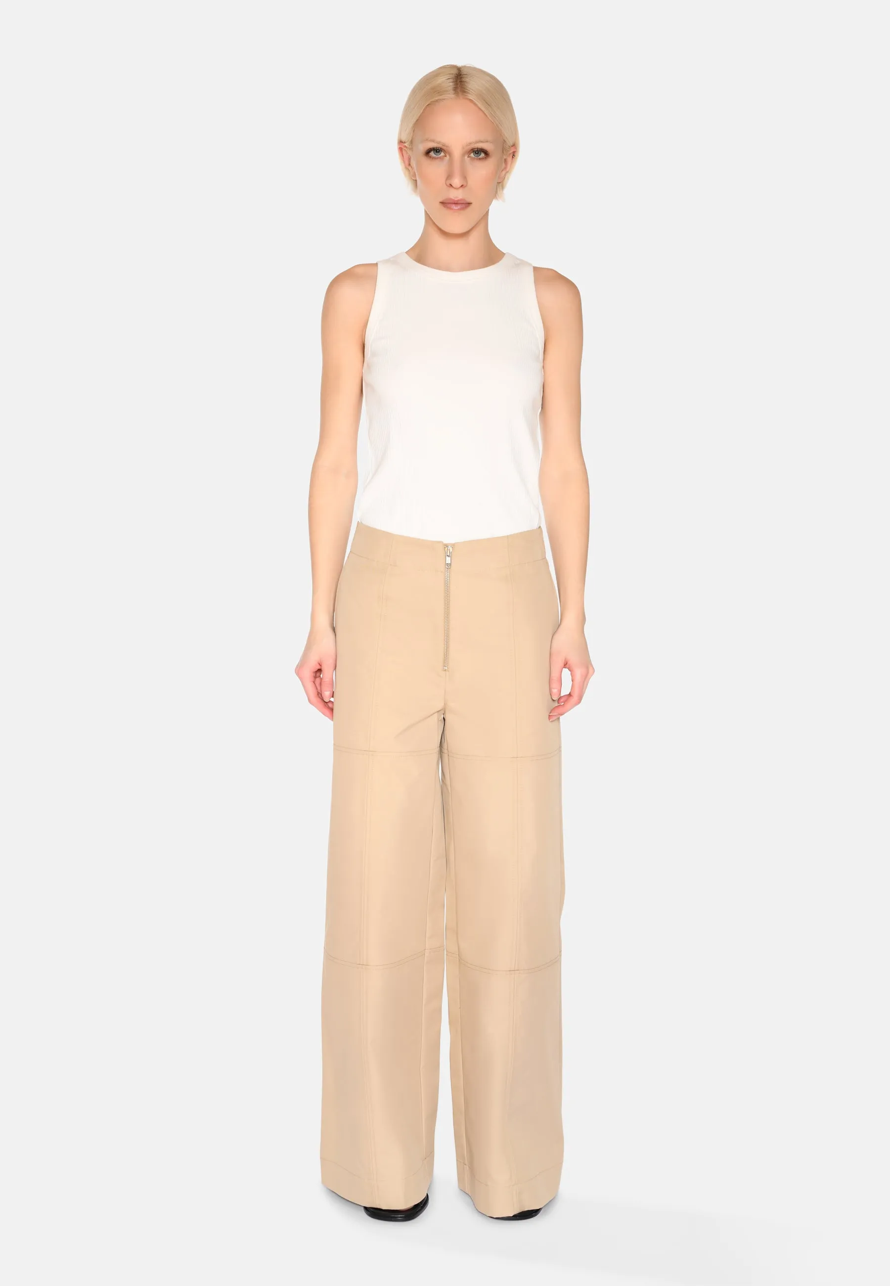 Cecilia wide pants 4137 - Incense