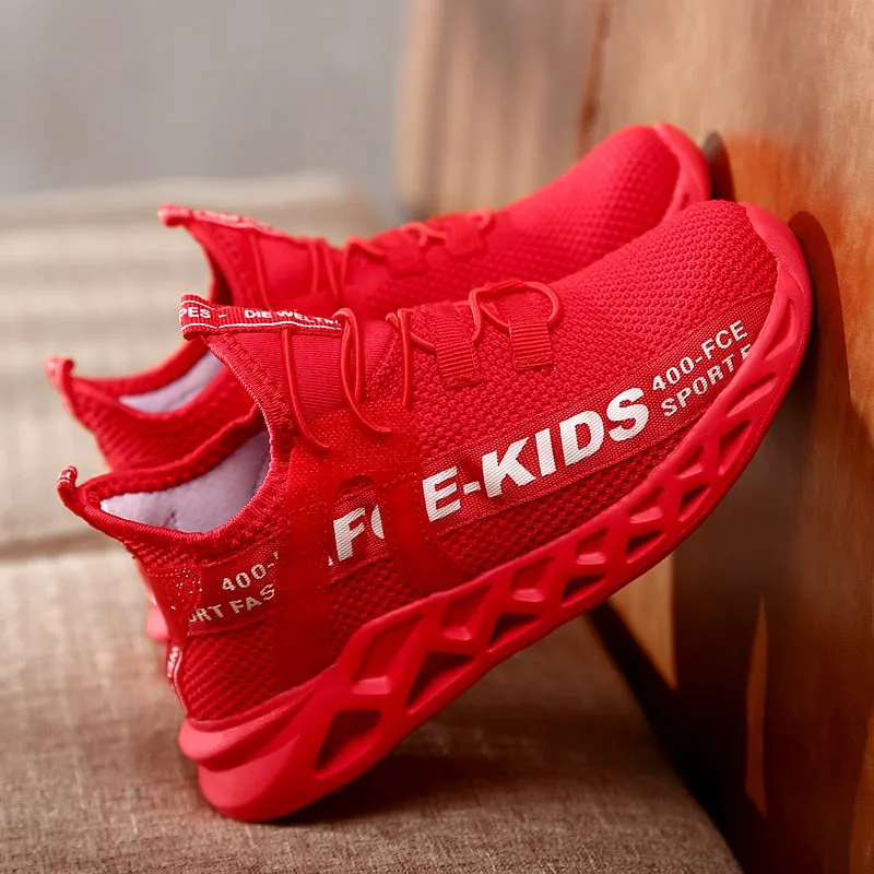 Children's Running Sneakers Breathable Lightweight Soft Non-slip Leisure