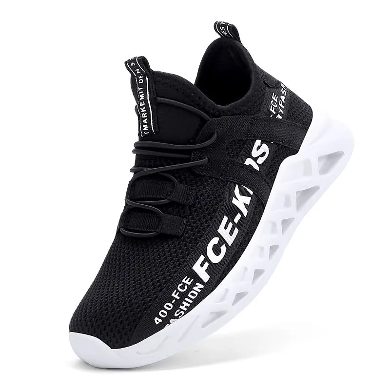 Children's Running Sneakers Breathable Lightweight Soft Non-slip Leisure