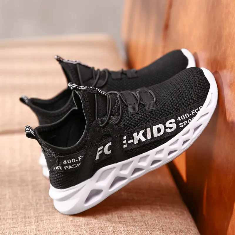 Children's Running Sneakers Breathable Lightweight Soft Non-slip Leisure