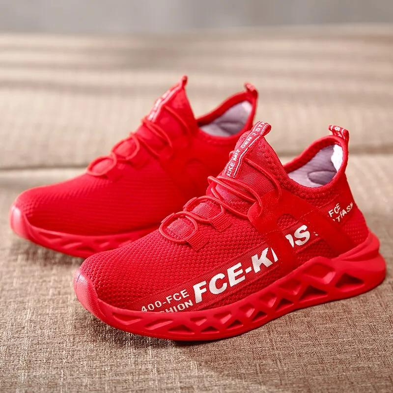 Children's Running Sneakers Breathable Lightweight Soft Non-slip Leisure