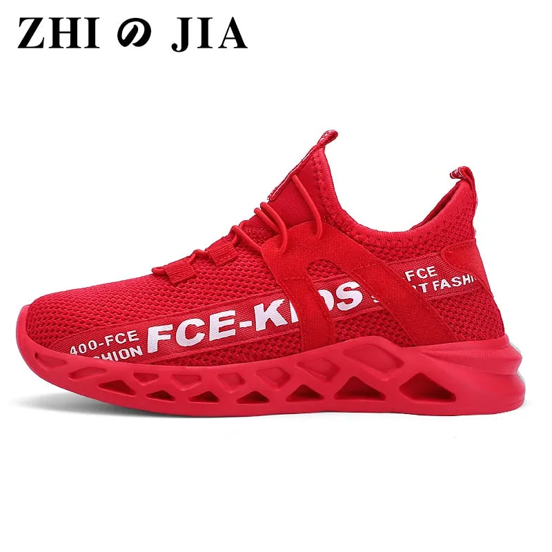 Children's Running Sneakers Breathable Lightweight Soft Non-slip Leisure