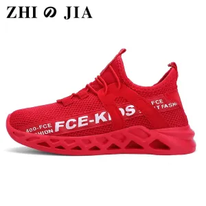 Children's Running Sneakers Breathable Lightweight Soft Non-slip Leisure