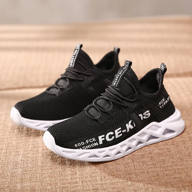 Children's Running Sneakers Breathable Lightweight Soft Non-slip Leisure