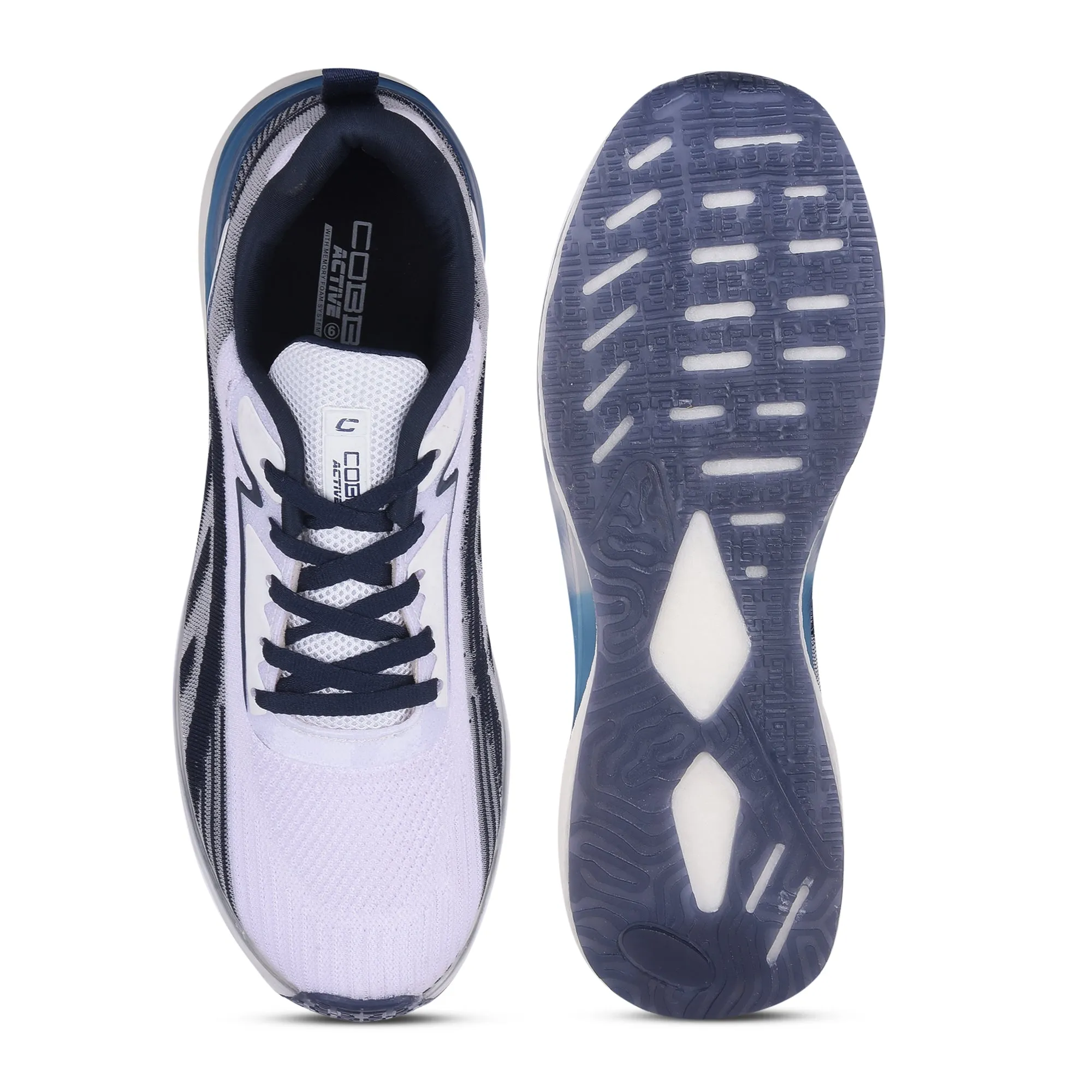 Cobb Dark Navy White Men's Running Shoes