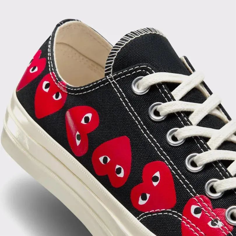 Comme Des Garçons Play x Converse Chuck Black Low Cut Sneakers