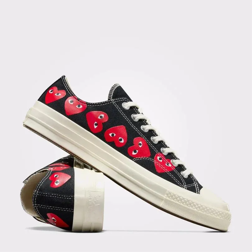 Comme Des Garçons Play x Converse Chuck Black Low Cut Sneakers