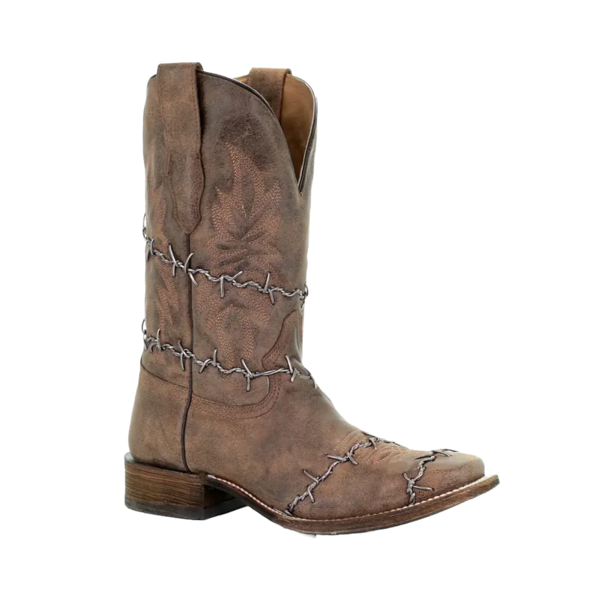 Corral Men's Brown Woven Square Toe Western Boots