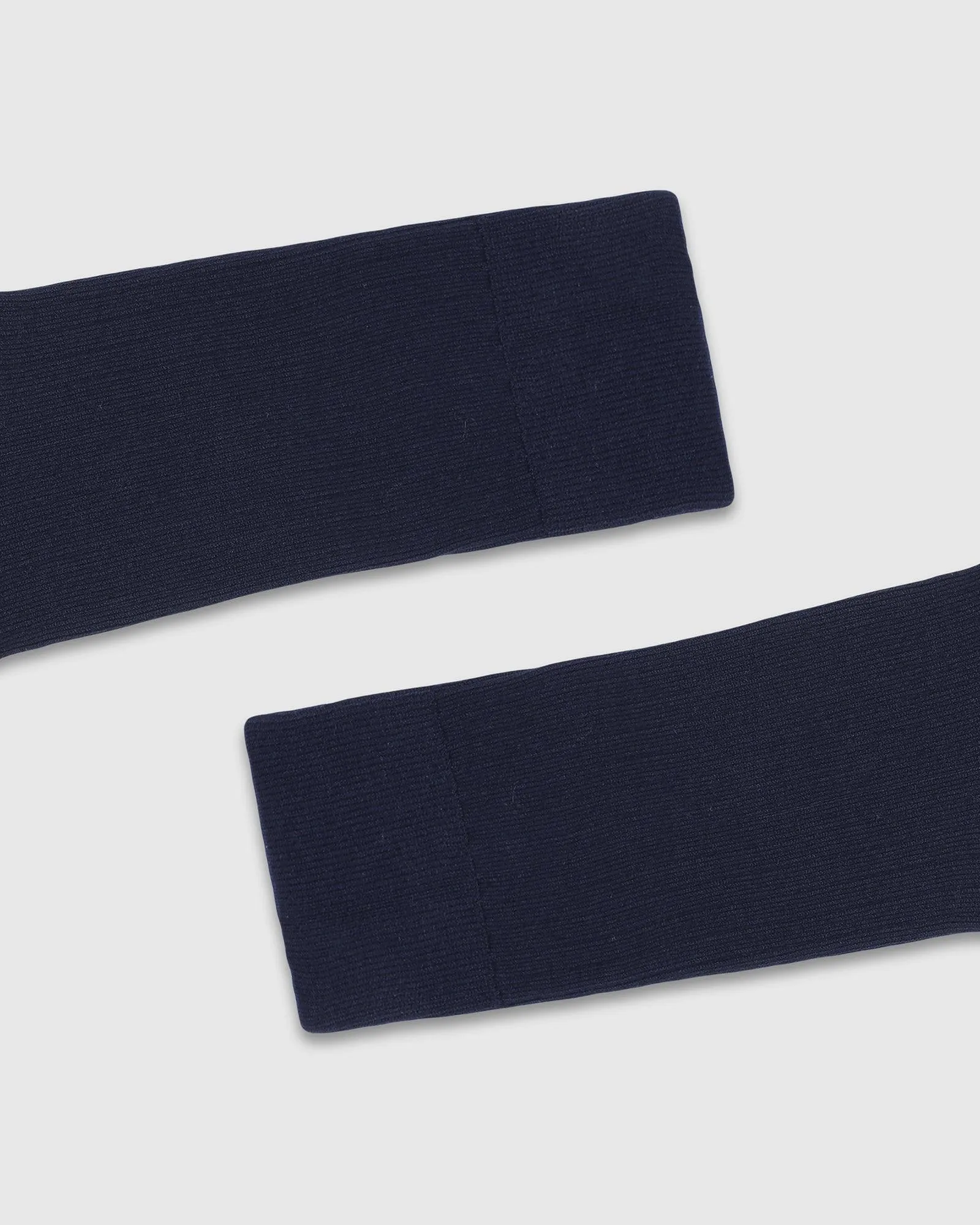 Cotton Deep Navy Jacquard Socks - Thai