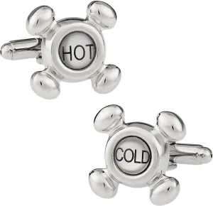 Cuff-Daddy Faucet Cufflinks Hot Cold Taps for Plumber Plumbers with Presentation Gift Box