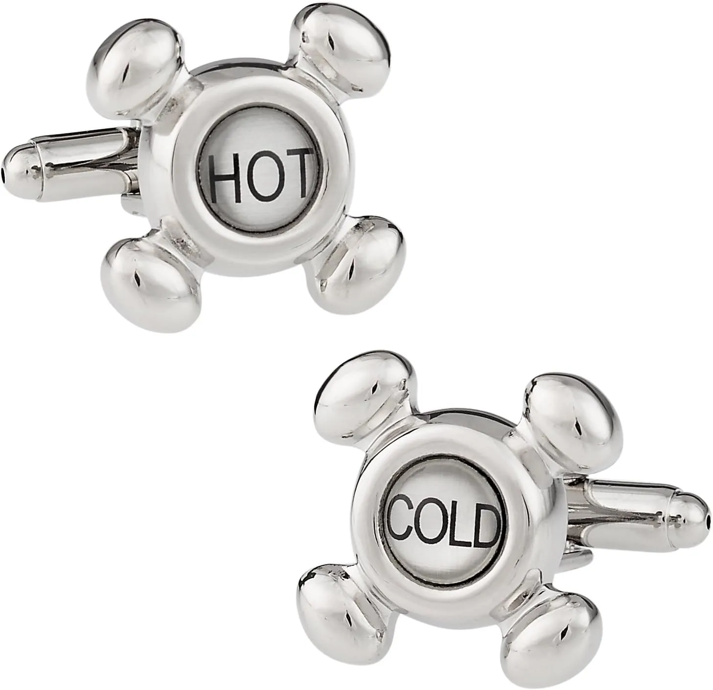 Cuff-Daddy Faucet Cufflinks Hot Cold Taps for Plumber Plumbers with Presentation Gift Box