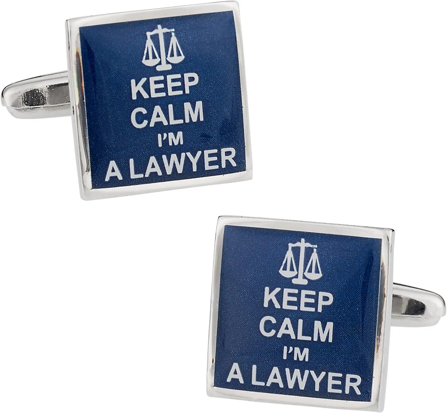 Cuff-Daddy Keep Calm Lawyer Cufflinks with Mens Travel Presentation Gift Box Novelty Funny Cuff Links