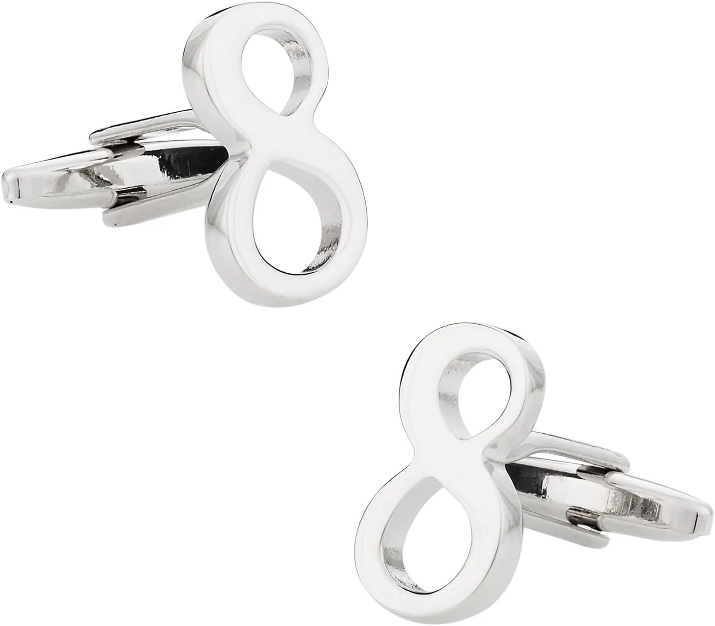 Cuff-Daddy Number 8 Cufflinks with Travel Presentation Gift Box Birthday Numeral Numero Digits