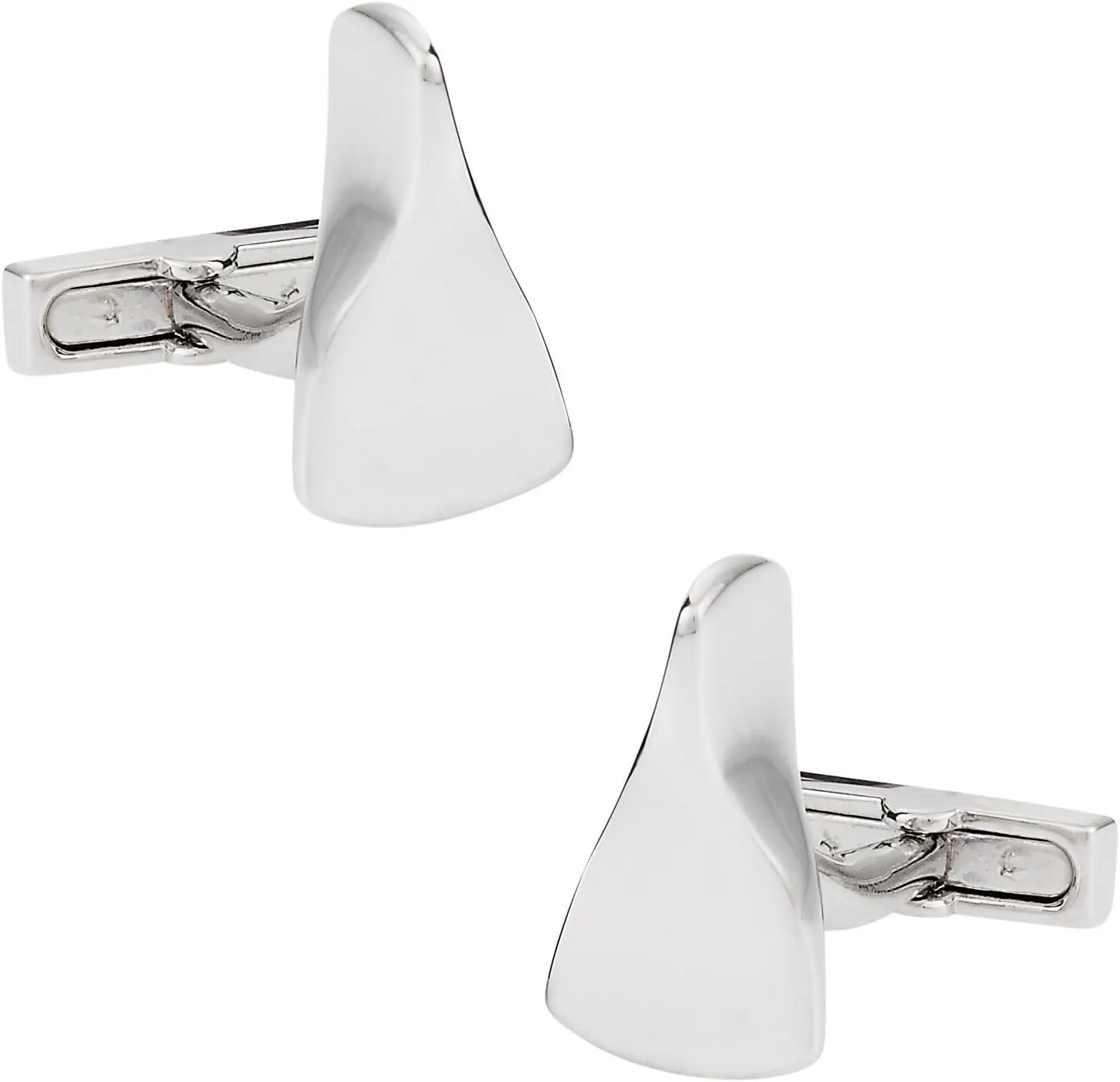 Cuff-Daddy Pinched Silver Cufflinks with Presentation Box