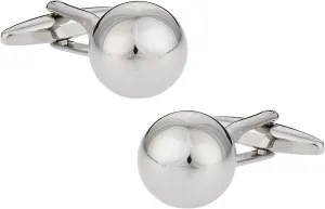 Cuff-Daddy Silver Ball Cufflinks with Presentation Box