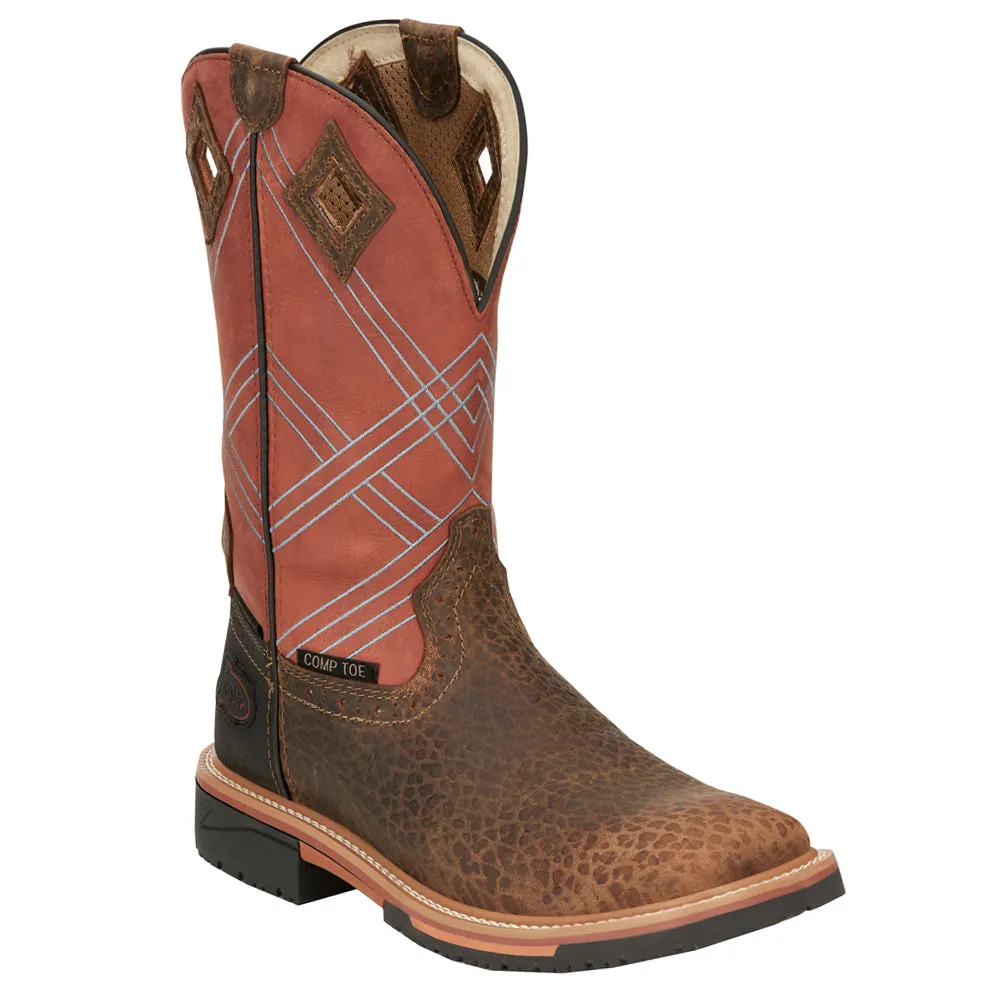 Dalhart 12 inch WP Square Nano Waterproof Composite Toe Work Boots