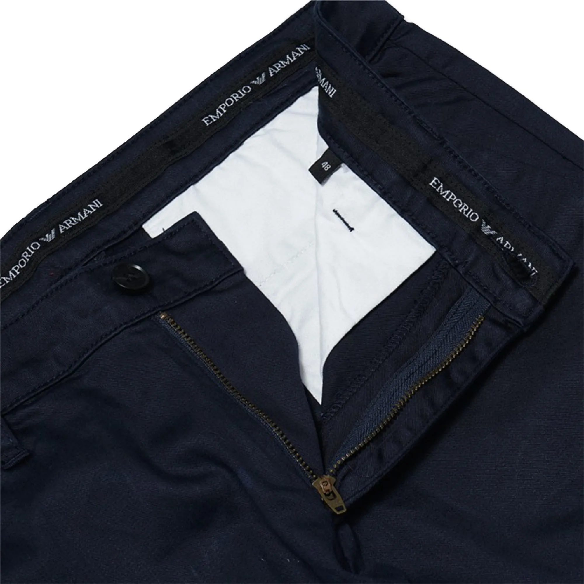 EAM Stretch Cotton Chino Pants