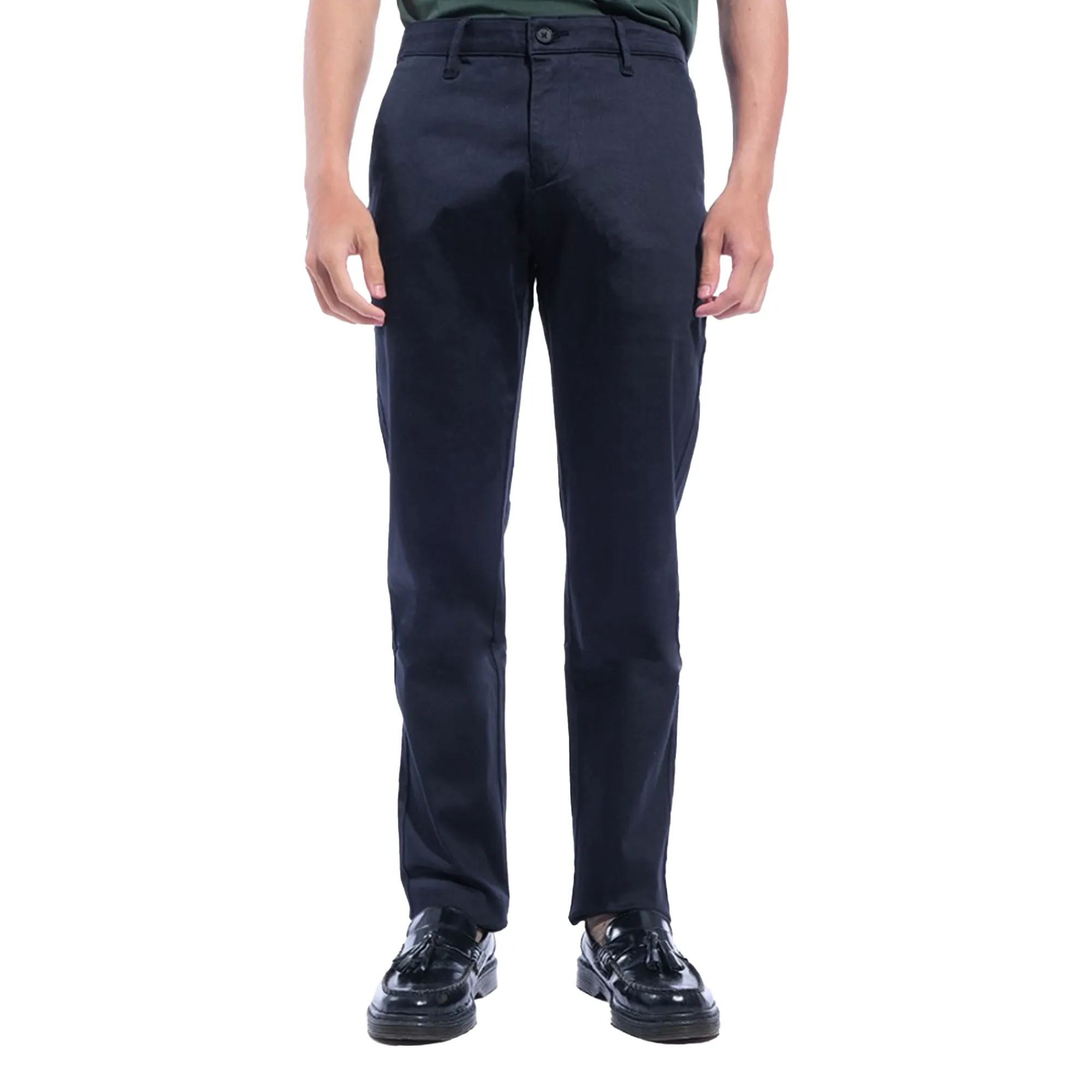 EAM Stretch Cotton Chino Pants