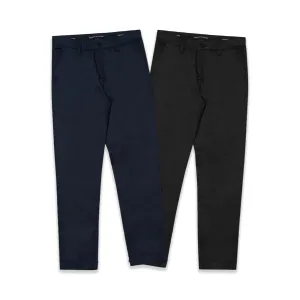 EAM Stretch Cotton Chino Pants