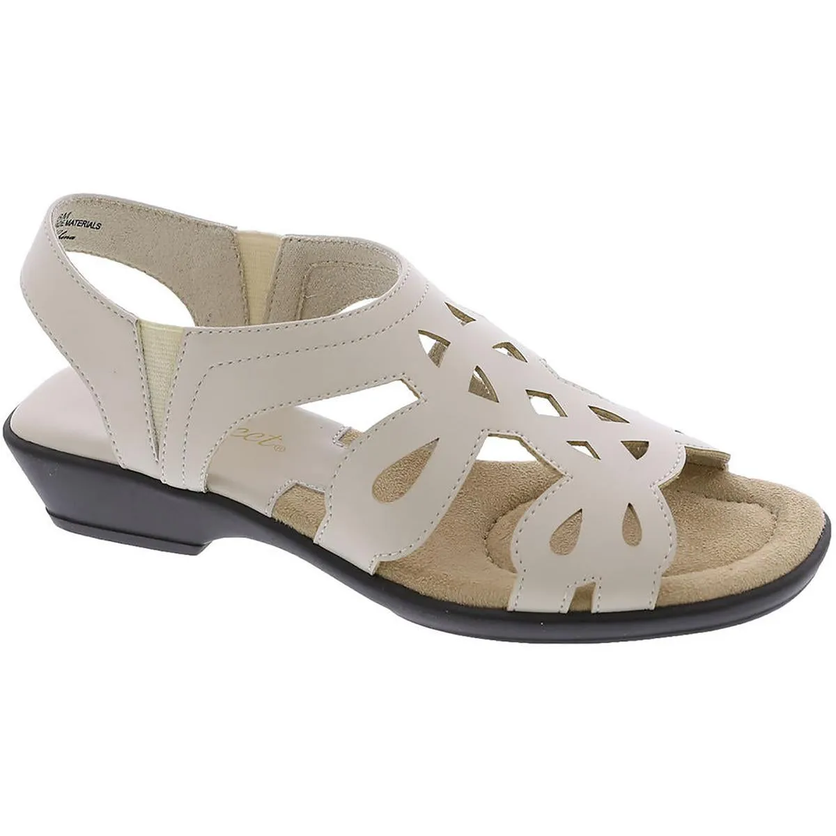 Easy Street Womens Holland Faux Leather Strappy Slingback Sandals