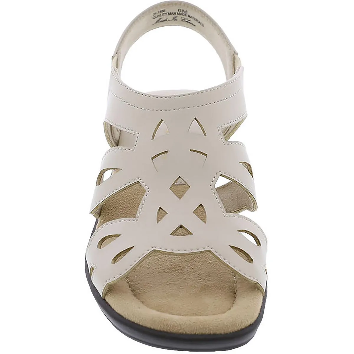 Easy Street Womens Holland Faux Leather Strappy Slingback Sandals