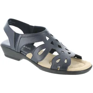 Easy Street Womens Holland Faux Leather Strappy Slingback Sandals