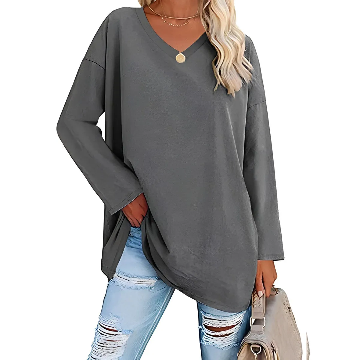 Fashion Canberra I Alyse Relaxed V-Neck Sweater