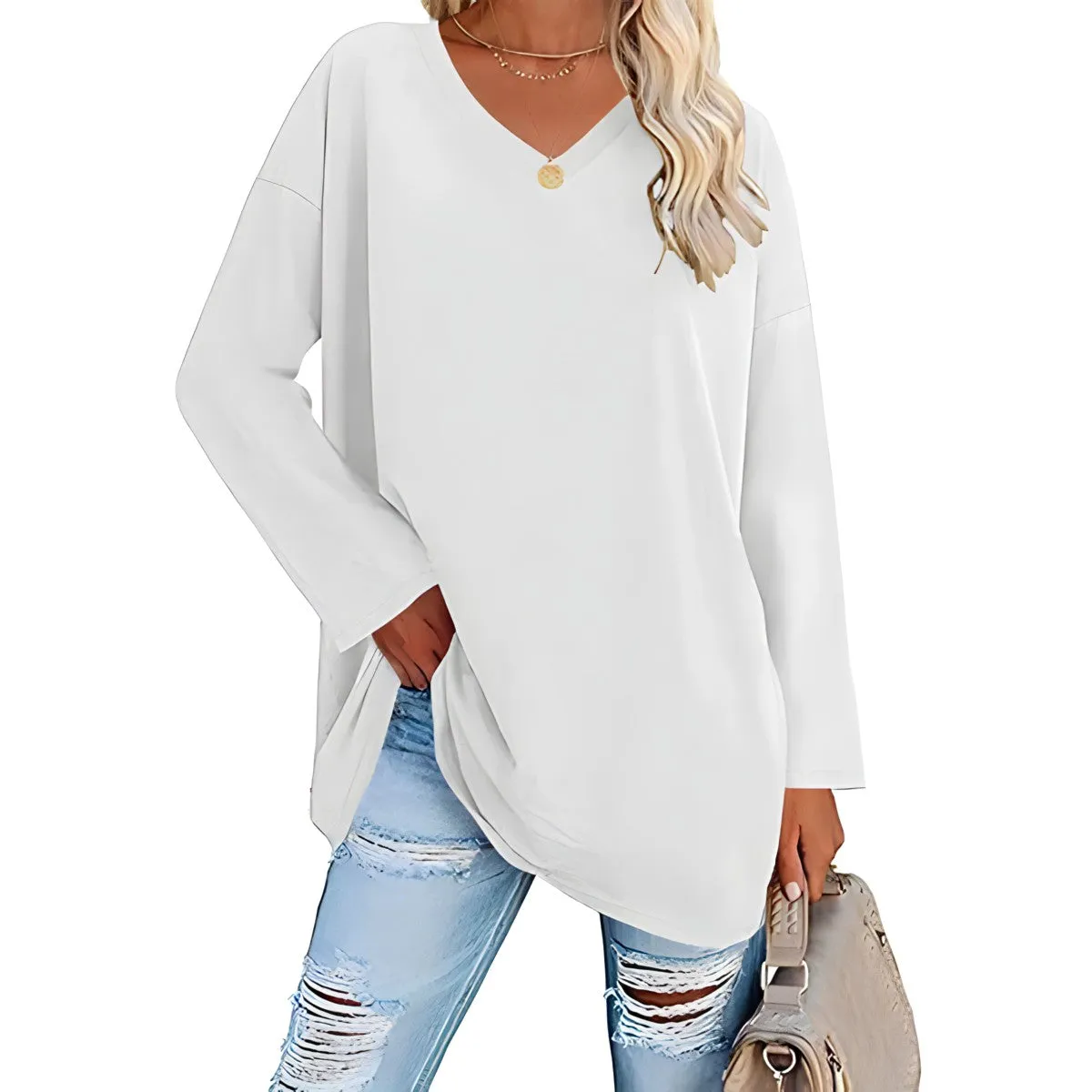Fashion Canberra I Alyse Relaxed V-Neck Sweater